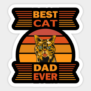 Best Cat Dad Ever Sticker